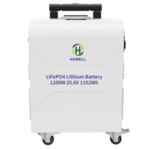 Batería Portátil de Litio Hierro Fosfato (LiFePO4) de 25.6V 45Ah, Serie 8, 1152WH, con Barra de Arrastre, para Emergencias al Aire Libre - Product Image 2