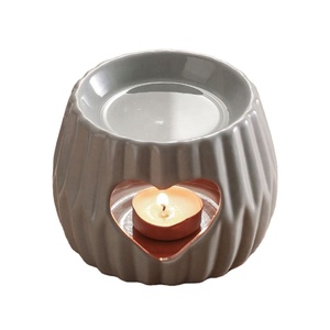 Minimalism Essential Oil <b>Burner</b> Creative Heart Ceramic Candle Holder <b>Wax</b> Melts <b>Burner</b> for Home Decor Meditation - Product Image 5