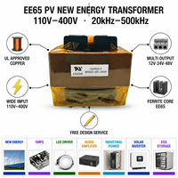 Transformateur d'alimentation SMPS EE65 110V-400V CA vers 12V 24V 48V Noyau en ferrite Enroulement en cuivre toroïdal Transformateurs d'amplificateur audio