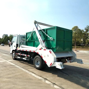 Camión de Basura ISUZU 4x2 4m3 con Brazo Hidráulico Giratorio Pequeño, Camión de Basura con Cargador de Contenedores - Product Image 3