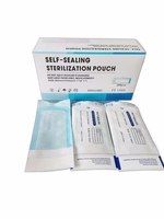 Sachets de stérilisation autocollants 3,5 * 10 pouces pour autres emballages de consommables médicaux, sachets stériles