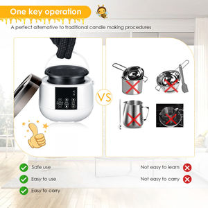 <span class=keywords><strong>Kit</strong></span> Completo Fai-da-te Personalizzato <span class=keywords><strong>per</strong></span> la Creazione di <span class=keywords><strong>Candele</strong></span> Artigianali in Cera di Soia <span class=keywords><strong>Profumate</strong></span>, Campione Gratuito - Product Image 5