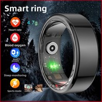 Anillo Inteligente Multifuncional con Monitor de Frecuencia Cardíaca y Oxígeno en Sangre, Seguimiento del Sueño, Control Remoto de Fotos
