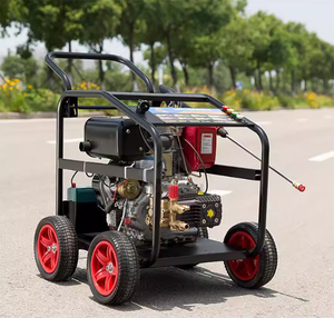 Alta presión 250bar 13HP Diesel No tóxico Remolque Máquina de lavado a presión Lavadora a presión Coche - Product Image 3