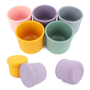 Tasses en silicone de qualité supérieure avec couvercle, coloris brillants, articles tendance de l'été, en silicone de qualité alimentaire - Product Image 3