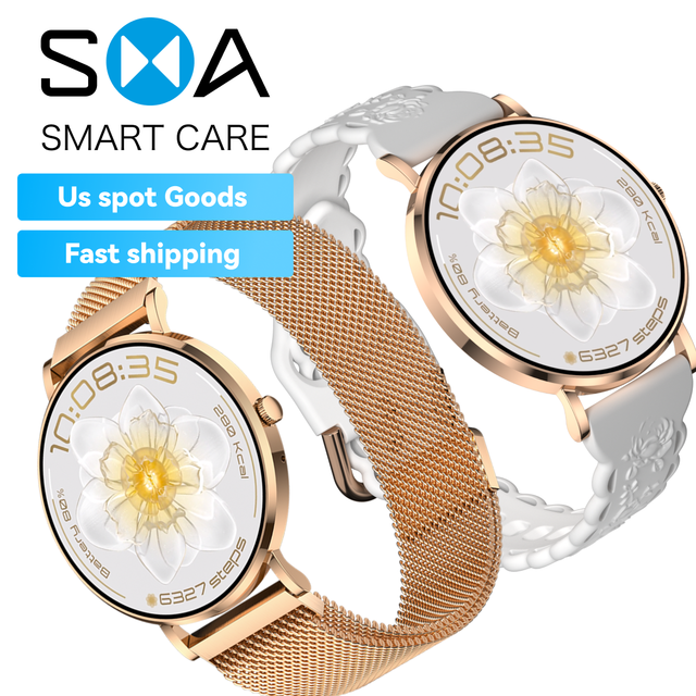 Fashion Women Smart Watch USA Stock AM28 Style 3ATM Waterproof Fitness Tracker Smartwatch