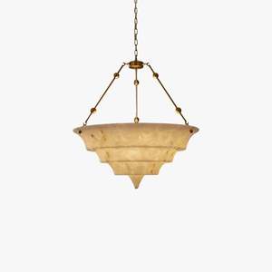 Lustre de style français vintage 60CM80CM, luminaire suspendu rond en laiton doré LED pour salon, chambre à coucher - Product Image 4