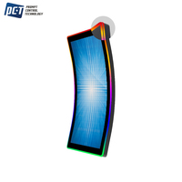 Gaming Cheap Display 43 "Barra LED Monitor de pantalla táctil curvada para Ultimate Fire Link Machine con interfaz USB