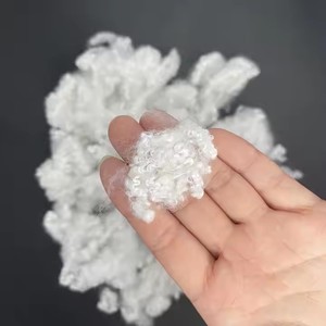 Residuos de algodón reciclado fibra cortada 3D finura sin BPA para relleno colchón de aire uso concreto tela textil - Product Image 1