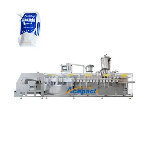 Automatic corner spout doypack packaging machine Horizontal detergent tomato paste food filling packaging doypack machine