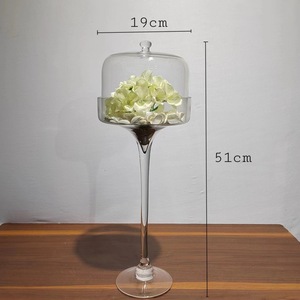 Aristo Handmade Glass <strong>Cake</strong> Bell Jar High Quality Food Grade <strong>Cake</strong> Display Stand Dome <strong>Cover</strong> for Kitchen Birthday Wedding Decor - Product Image 3