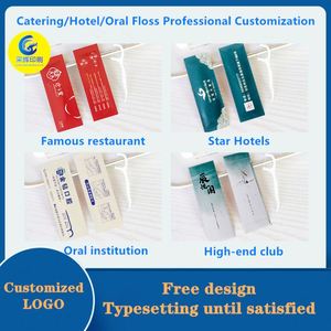 Fil dentaire personnalisé avec logo, emballage individuel, bâtonnets de fil dentaire jetables en polymère PE pour le nettoyage des dents, cure-dents à fil dentaire - Product Image 3