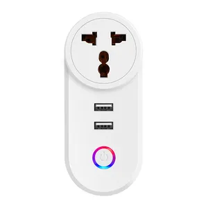 LONGQI Mobile Phone APP Remote Controlled EU US AU UK JP Smart Socket With USB Outlet