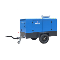 Compresseur d'air à vis lubrifié au diesel Liutech LUY150-15A 24V, refroidi par air, 15 bars, 530 CFM, portable, industriel, mini-excavateur
