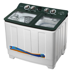 غسالة ملابس نصف أوتوماتيكية ذات تحكم ميكانيكي ونظام نبضي، سعة كبيرة للاستخدام المنزلي بحوضين - Product Image 1