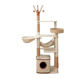 Kinghon Plataformas de Alta Calidad, Columpio de Cesta, Hamaca, Escondite, Torre para Gatos, Casa para Gatos, Rascador, Estructura de Escalada para Gatos - Product Image 1