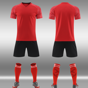 Ensemble de maillots de football personnalisés 100% polyester, pas cher, domicile et extérieur, kit complet, maillot de football sublimé - Product Image 2