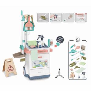 Juego de limpieza doméstica para niños, juguetes educativos para preescolar, mopa, escoba, limpieza del hogar - Product Image 1