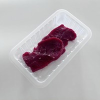 Barquette alimentaire en plastique recyclable personnalisée, emballage pour viande fraîche et fruits en supermarché
