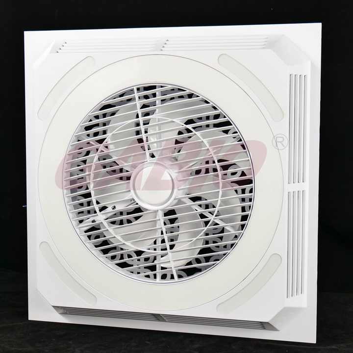 Led Light Recirculating Bathroom Fan With Light Wholesale 600*600mm LED Light Ceiling Fan Remote Control AC Motor  Mechanical Ventilation Exhaust For Home Office Household Use|
