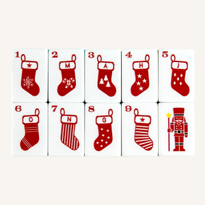 Juego de Fichas de Mahjong con Temática Navideña, Piezas de Juego Festivas, Estilo Dominó Cuadrado Blanco, para Regalo de Fiesta Familiar - Product Image 5