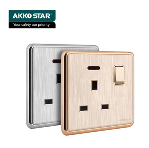 AKKOSTAR 86*86MM Home <strong>13a</strong> <strong>Uk</strong> <strong>Socket</strong> Wall Switch Multi <strong>Socket</strong> and Switch Hot Sales Models - Product Image 1