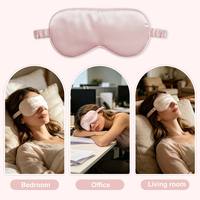 Masque de sommeil en satin de soie de luxe CM, masque contour des yeux 100 % occultant pour dormir, cache-yeux de voyage personnalisé avec logo pour femme, cadeau SPA