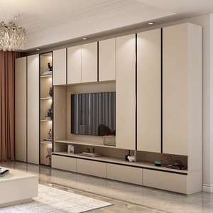 Simple Modern Design Flat <b>TV</b> <b>Wall</b> <b>Units</b> Wooden <b>TV</b> Cabinet Stand Set Living Room Home Furniture - Product Image 6