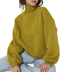 Pull à manches courtes pour femmes, sweat-shirt à col montant pour activités de plein air, tissu chaud de haute qualité, coupe confortable - Product Image 6