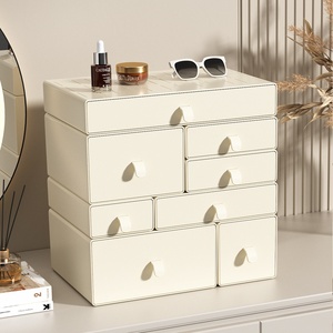 Plastic Desktop <strong>Storage</strong> Box Drawers Multi-Layer Stackable Design Minimalist Style Organizing Desks Shelves School Kitchen - Product Image 1