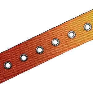 Gradient Orange Tactical <b>Dog</b> <b>Collar</b> And Leash Set Nylon Soft Padded Single Pin Buckle <b>Metal</b> D Ring Frog Buckle Outdoor Training - Product Image 4