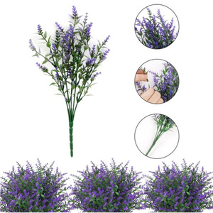 Bouquet de lavande artificielle Guanyi, fleurs en plastique, décoration intérieure, accessoires de photographie en extérieur - Product Image 3