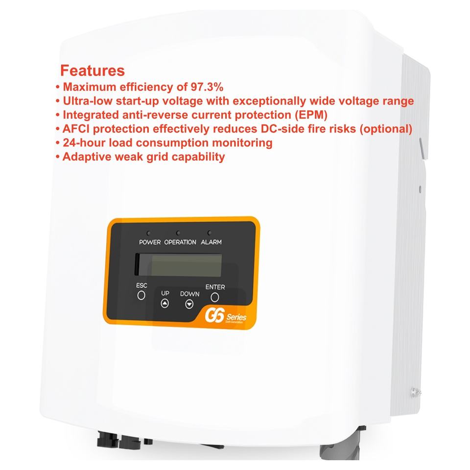 3kw Low Power Solis Single Phase On-grid Solar Inverter with MPPT 1 for ...