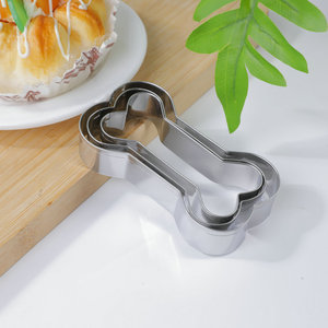 Vente chaude de qualité alimentaire chien forme d'os en acier inoxydable Cookie Biscuit Cutter outils de cuisson en gros - Product Image 6