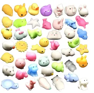 New Fashion Cartoon Cute animal Squishies PVC Squishy Anti-stress Slow Mochi Rising Original Package Kids Toy Xmas Gift