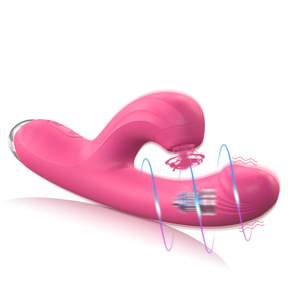 Vibratore Rabbit Multicolore con Perline Rotanti, Massaggiatore <span class=keywords><strong>Clitorideo</strong></span> e del Punto G a Doppia Stimolazione, Giocattolo per Adulti in Silicone Medicale Ricaricabile - Product Image 2