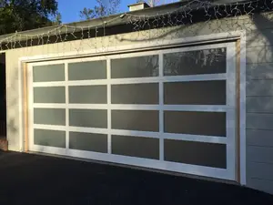 ZHTDOORS China Factory Wholesale Price Garage Door Glass Garage Door Home Garage Door