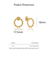 Boucles d'oreilles à la mode de style français simples pour femmes Nouveau design de cercle de mode avec de haute qualité pour les mariages