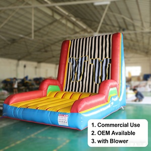 <span class=keywords><strong>Jeu</strong></span> interactif de mur collant en forme d'araignée gonflable |   Attraction de fête de carnaval de jardin 5x3,6m avec souffleur - Product Image 1