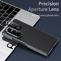 Étui de téléphone antichoc de luxe en TPU+PC pour Z Fold 7/6/5/4 avec support magnétique et protection de l'objectif de l'appareil photo