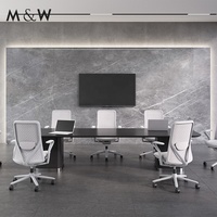 Fauteuil de bureau moderne M&W Factory Supply, inclinable, pivotant, ergonomique, avec massage, pour ordinateur, réglable, pour chef