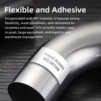 Étiquette RFID UHF flexible anti-métal, étiquette électronique pour actifs fixes, équipement informatique, étiquette imprimable