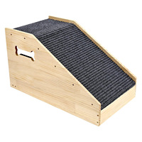 Rampe universelle en bois pour chiens - Antidérapante - Auxiliaire pour chiens de petite et grande taille