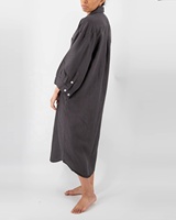 Automne printemps maison robe taille unique convient à la plupart des femmes à manches longues robe de nuit lin Homedress