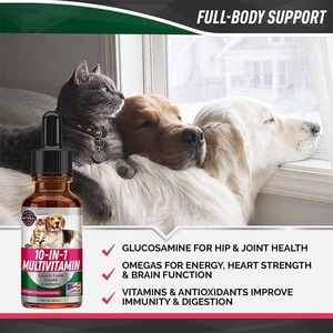 Multivitaminas OEM 10 en 1 para mascotas con vitamina A y glucosamina gotas suplementos vitamínicos para perros - Product Image 2