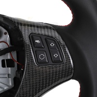 Volant personnalisé en cuir semi-synthétique et fibre de carbone pour BMW Série 1 E82 E87 E88 M3 E90 E91 E92 E93 X1 E84 X5 E70 E71