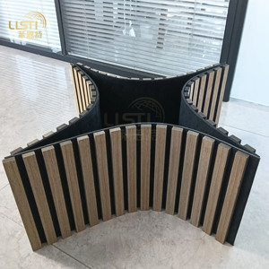 Panneaux acoustiques en bois MDF pliables vers l'intérieur ou vers l'extérieur, ondulés, insonorisants, pour plafond et murs, pour hôtel, cinéma maison - Product Image 1