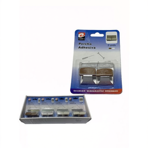 Mnj Percha Adhesiva 2 Unds Gancio per montaggio a parete per organizer, contenitore in plastica rettangolare - Product Image 2