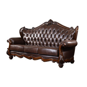 أريكة فاخرة من الجلد الطبيعي عالي الجودة بتصميم قطاعي على الطراز الأوروبي، مصنوعة من جلد البقر الفاخر، ثلاثية المقاعد لغرفة المعيشة - Product Image 6