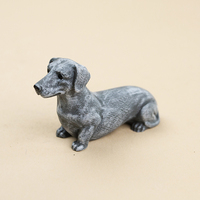 Statue de Chien Teckel en Résine Faite à la Main en Gros, Ornements de Jardin, Artisanat, Figurine, Sculpture, Modèle pour la Maison et le Jardin